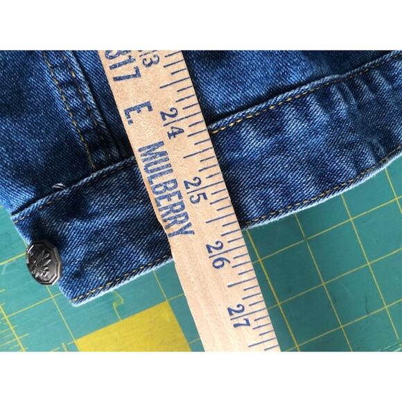 Crazy Train Womens Denim Long Sleeve Jacket Size 3XL Leather-Look Trim - Picture 5 of 5